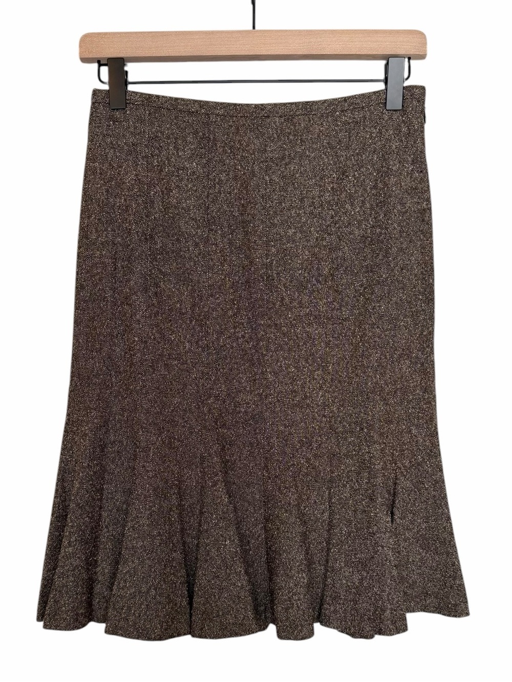 Loft Silk and Wool Blend Tweed Skirt - Size 0